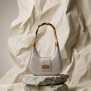 BouchraChy The Identity of the Kayan  Silver, lustrous finish.