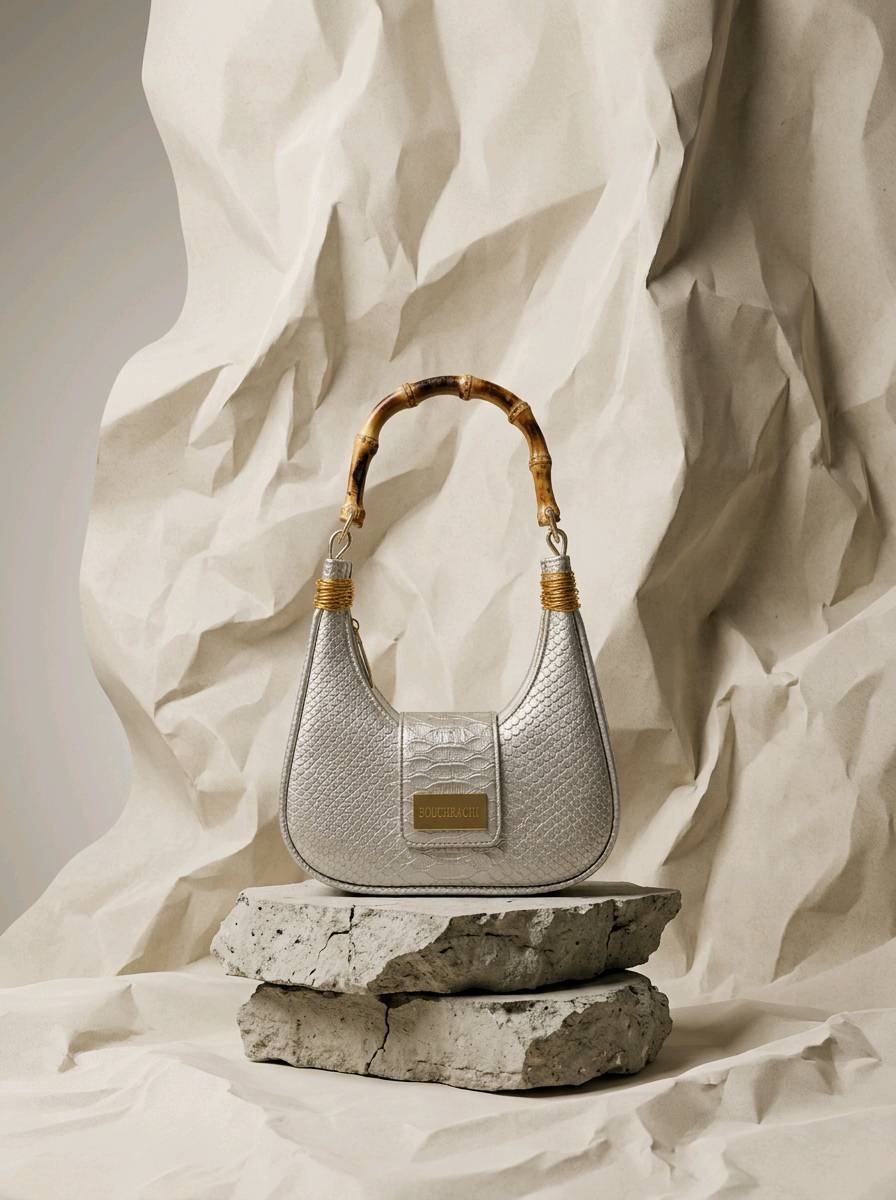 BouchraChy The Identity of the Kayan  Silver, lustrous finish.